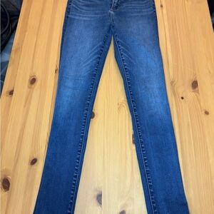 Abercrombie & Fitch Blue Ultra High Rise Super Skinny Jeans